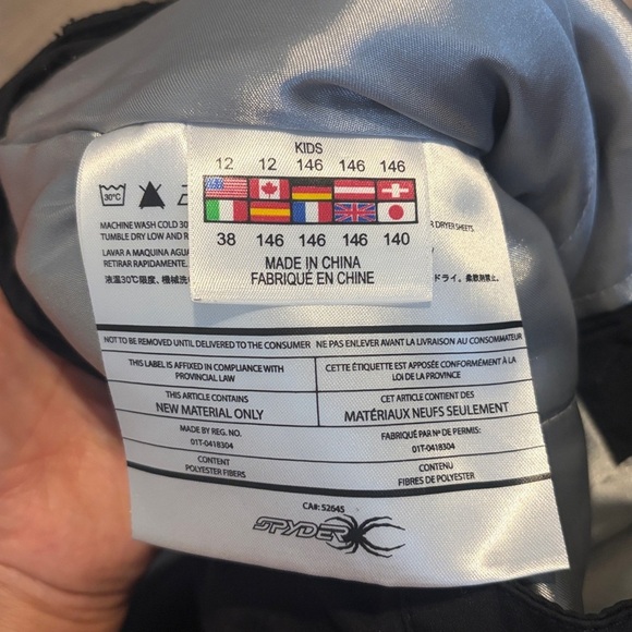 Spyder snow kids pans - Picture 6 of 8